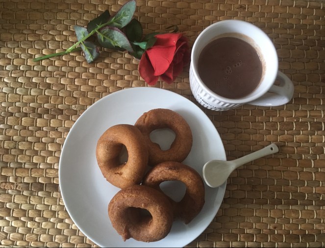 Spanish donut hot chocolate