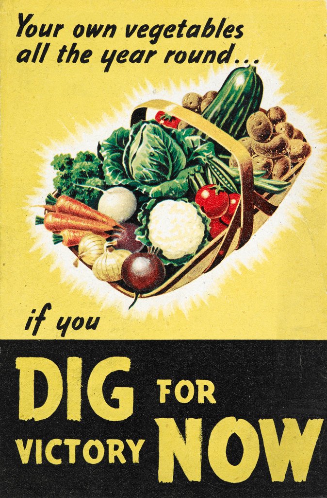 World War II Dig for Victory Propaganda Poster